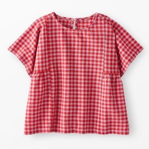 Hanna Andersson Dolan 5⭐️ Rated Red and White Checkered Kids Blouse
